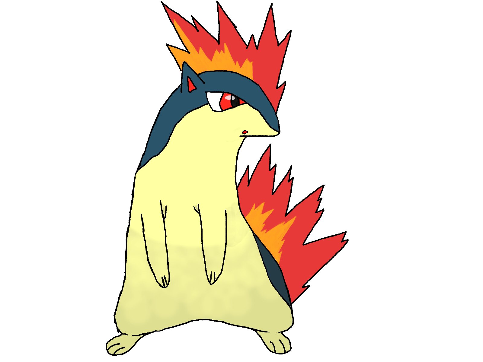 悠々 マグマラシ イラスト練習 ポケモン マグマラシ T Co M1vrw7nzay Twitter