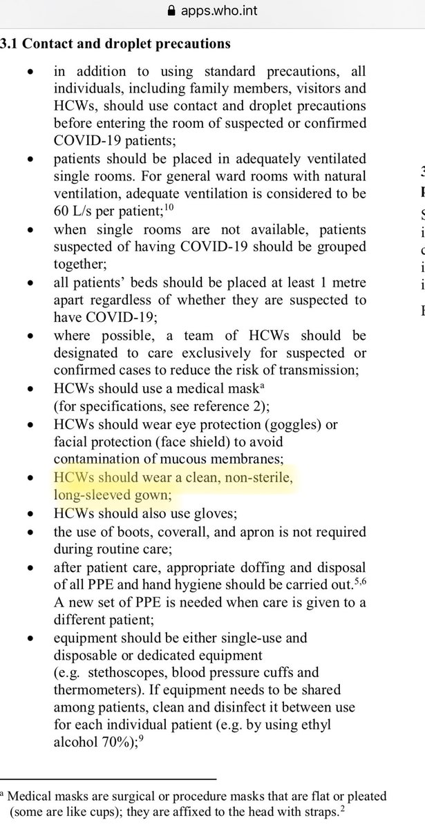 Douglas_louise's tweet photo. @RobinSwannMoH @hscpermsec Choose to protect your #NHS staff. Change your policy to bring us in line with #WHO guidance. We need gowns, not flimsy aprons so we don’t infect our patients and ourselves with #COVID19. https://t.co/aDKd1ueFu0