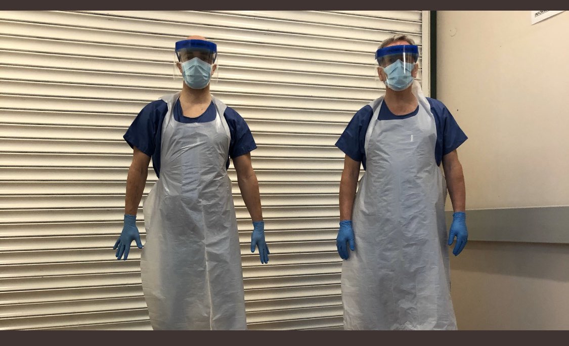 Douglas_louise's tweet photo. @RobinSwannMoH @hscpermsec Choose to protect your #NHS staff. Change your policy to bring us in line with #WHO guidance. We need gowns, not flimsy aprons so we don’t infect our patients and ourselves with #COVID19. https://t.co/aDKd1ueFu0