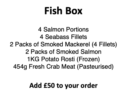 Porterfords's tweet image. We are taking orders for this week from Wednesday onwards but slots are going fast so get your order in soon.

We are also offering a 'Fish Box' along with any box purchased from us.

To place an order message us directly or email porterfords@aol.co.uk

porterfordbutchers.co.uk