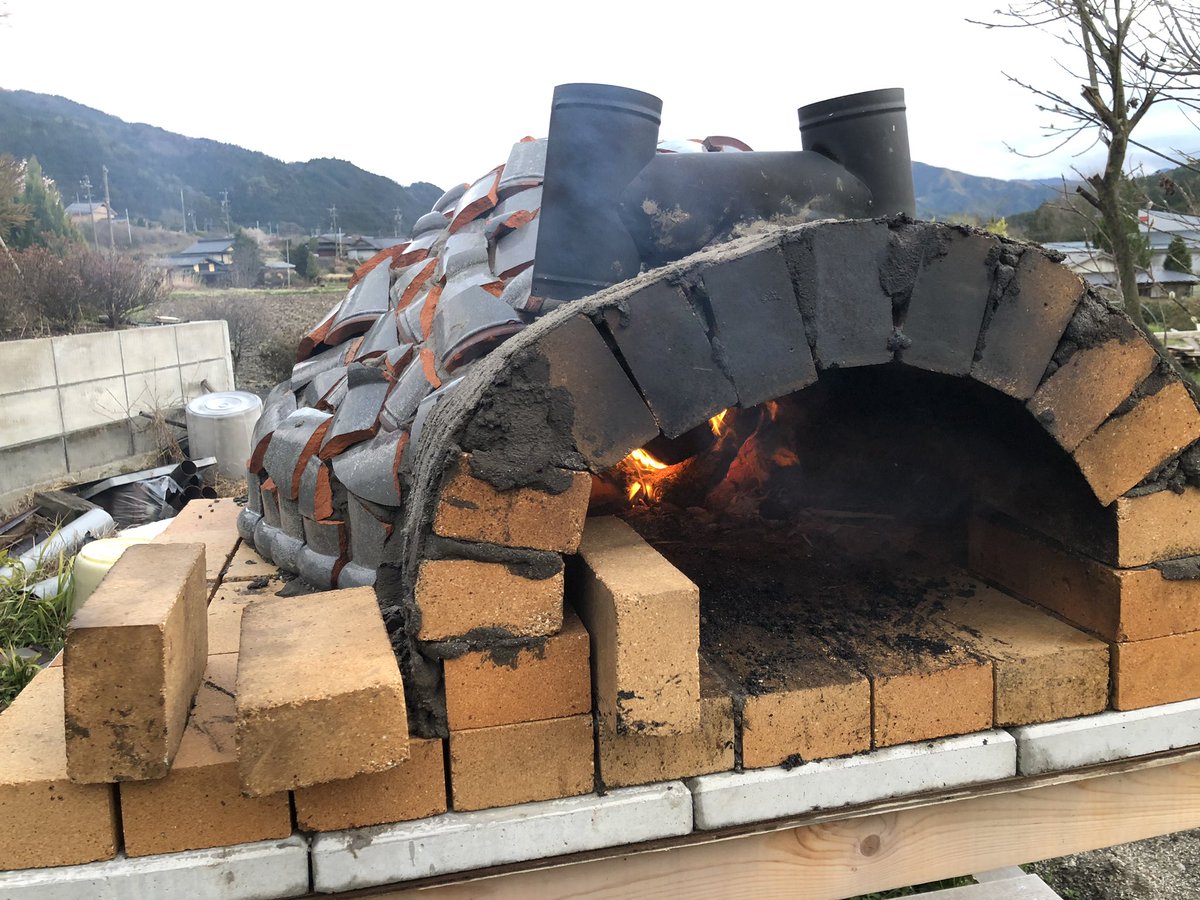 ピザ窯手作り