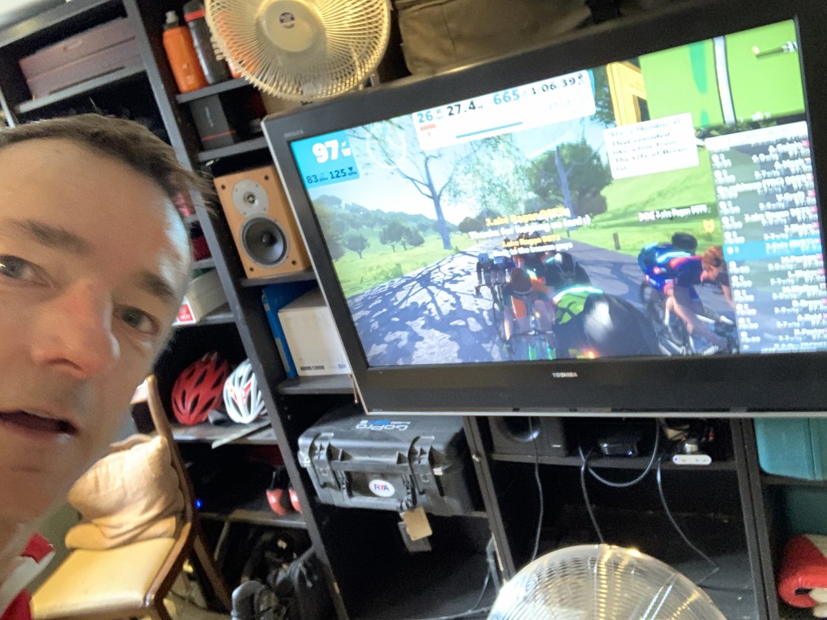 jamiercole's tweet photo. Fun Zwift ride with @BritishCycling this morning. Thanks Jake &amp; Eli for leading https://t.co/kuawasZvmo
