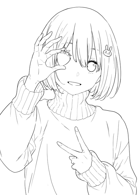 #イラストレーターにできること 
よいこのぬりえ? 