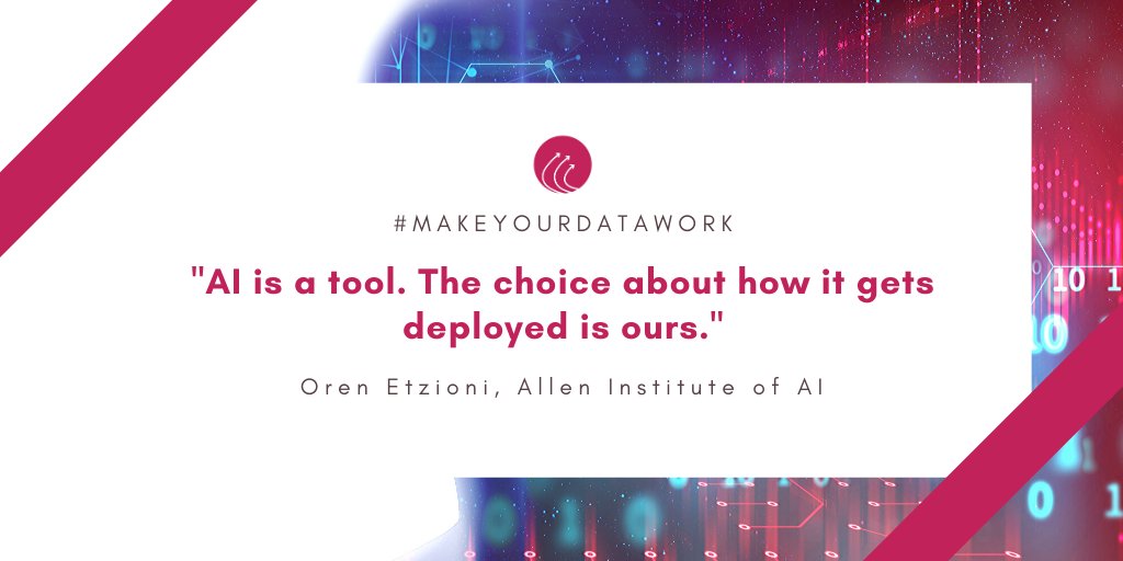 jenstirrup's tweet photo. AI is a tool. The choice about how it gets deployed is ours. - Oren Etzioni, Allen Institute of AI
#MakeYourDataWork
#MakeYourAIWork https://t.co/1ORp1b4JPo