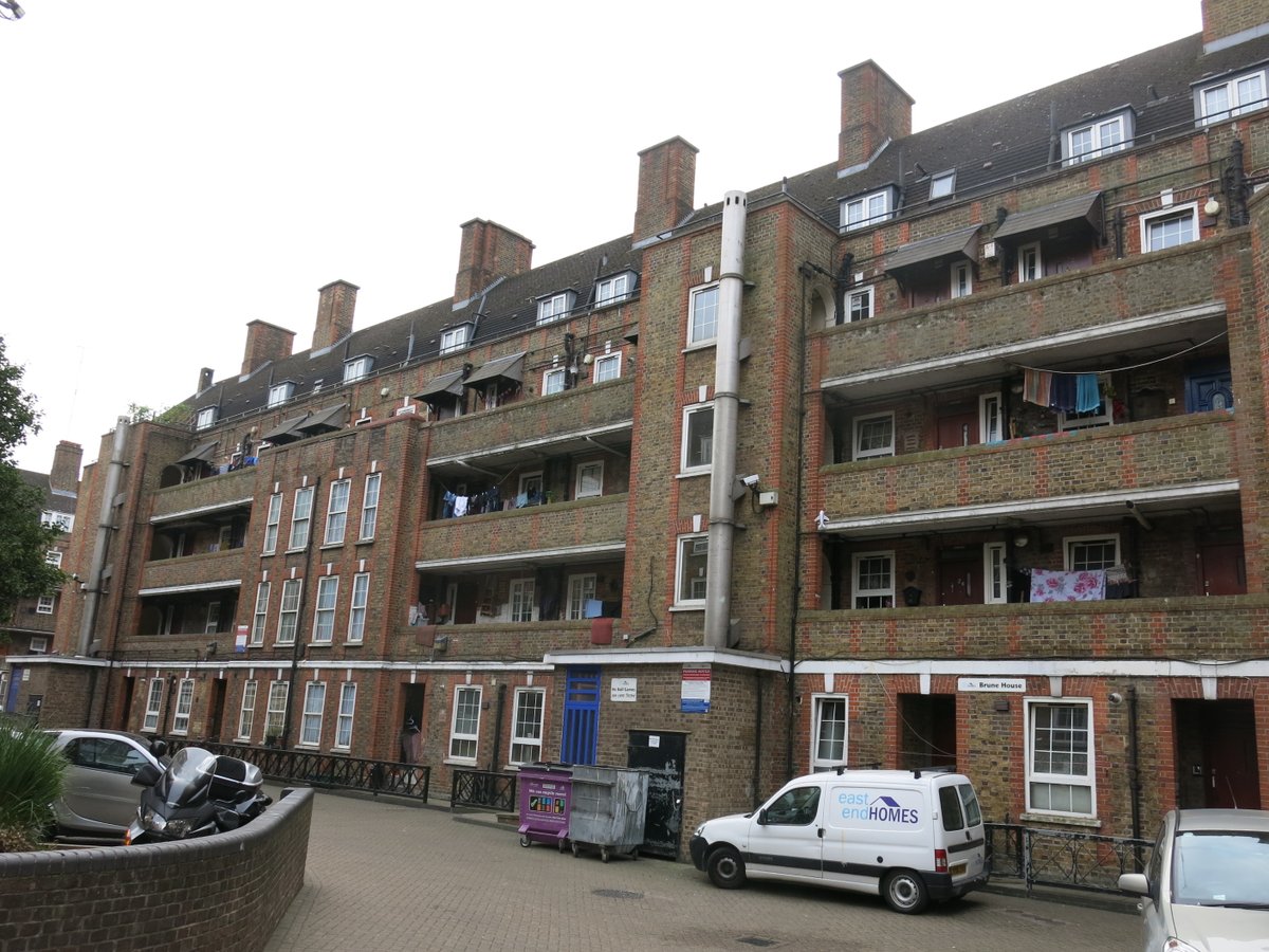 11/ Down the road, the Holland Estate - a London County Council scheme built between 1927-33 on the site of the Bell Lane and Ellen Street Scheme Clearance area affecting ‘1705 persons of the working classes.’