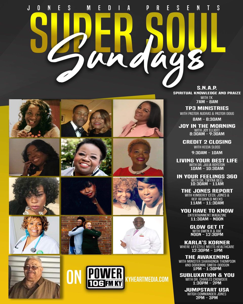 JonesMedia4's tweet photo. Good Morning ! It’s Super Sunday ! Tune in now for the best in gospel music &amp; TK as she gives you the encouragement and inspiration to hold on ! God is truly in control ! Have faith Saints ! You can listen now on the dial at 106.3FM or https://t.co/WDLOIsqVLW! #jonesmedia4 https://t.co/bJjzhCJ1sX