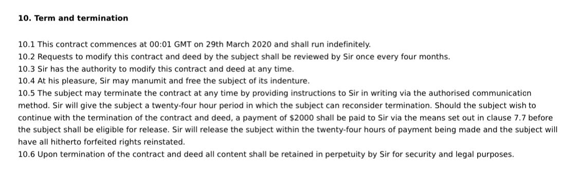 2 more #chastity contracts issued yesterday. #CoronaLockdown is leading to too much masturbation. This will put paid to it.

Who's next?