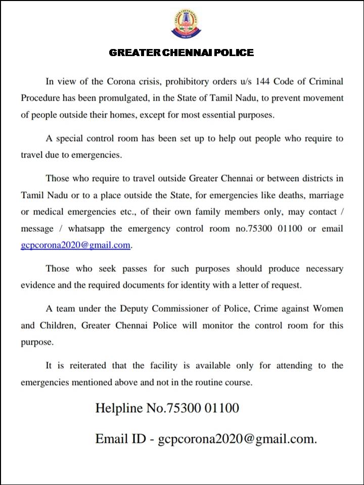 Greater Chennai Traffic Police on Twitter "CHENNAI CITY POLICE