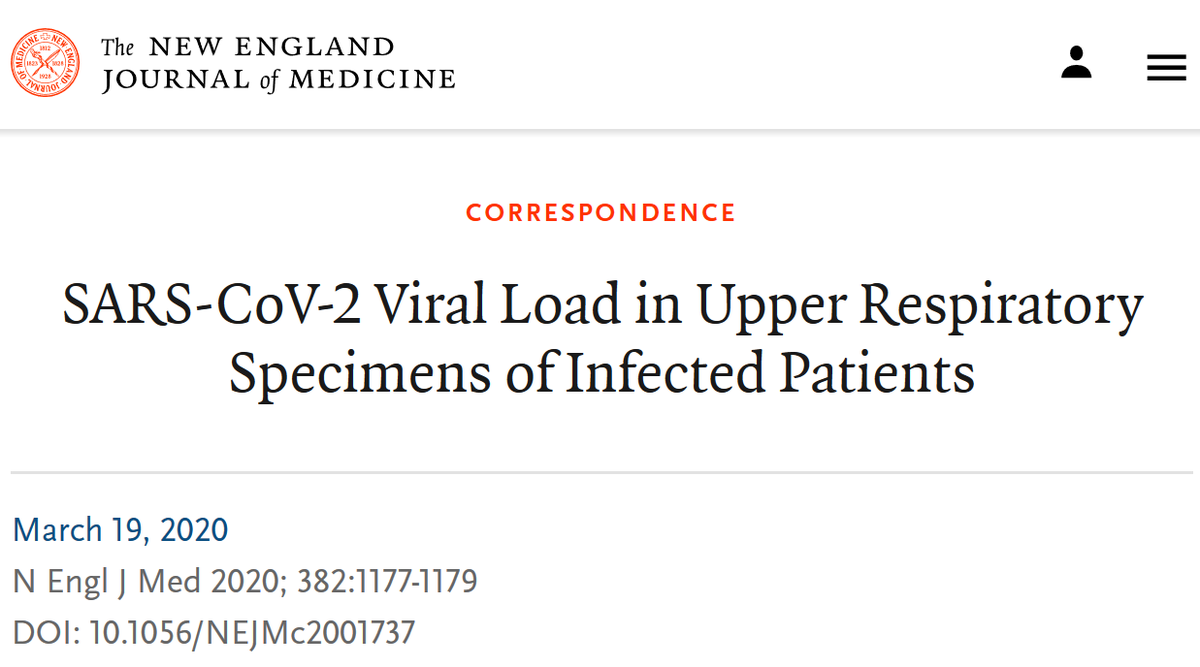 jeremyphoward's tweet photo. "Viral load that was detected in the asymptomatic patient was similar to that in the symptomatic patients, which suggests the transmission potential of asymptomatic or minimally symptomatic patients... may occur early in the course of infection"
#masks4all
https://t.co/6BvjcNYWh9 https://t.co/ba3FqhJB2Y