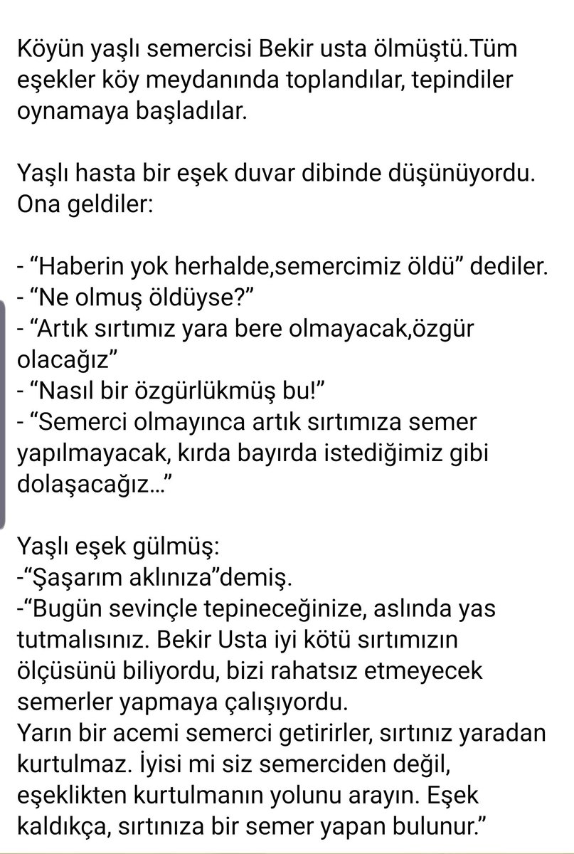 Bir virüs gelir, bir virüs gider.
Mühim olan eşeklik baki kalmasın.