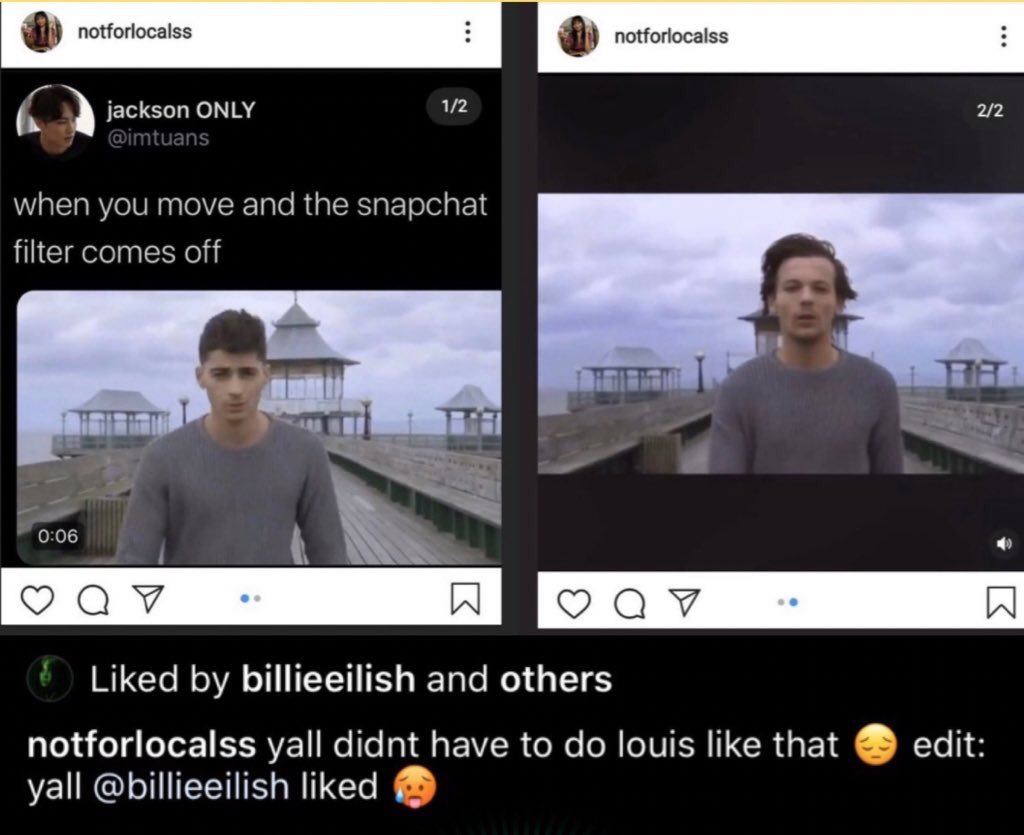 teapleasez's tweet photo. #BillieEilishisoverparty is trending after she liked this meme on Instagram. People are now trying to cancel her. Seriously get a life and get real. https://t.co/tn75Z90xoF