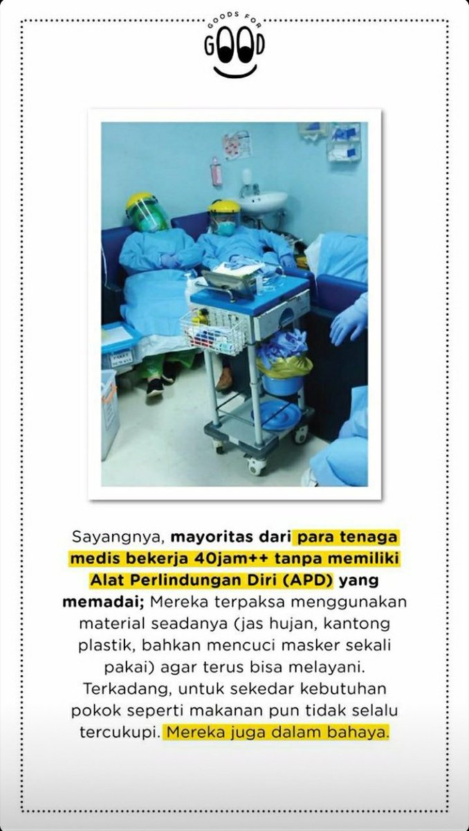 [RT/DONATION HIGHLY APPRECIATED]Donasi untuk membantu tenaga medis yang kekurangan APD!source: @/titantyra on ig