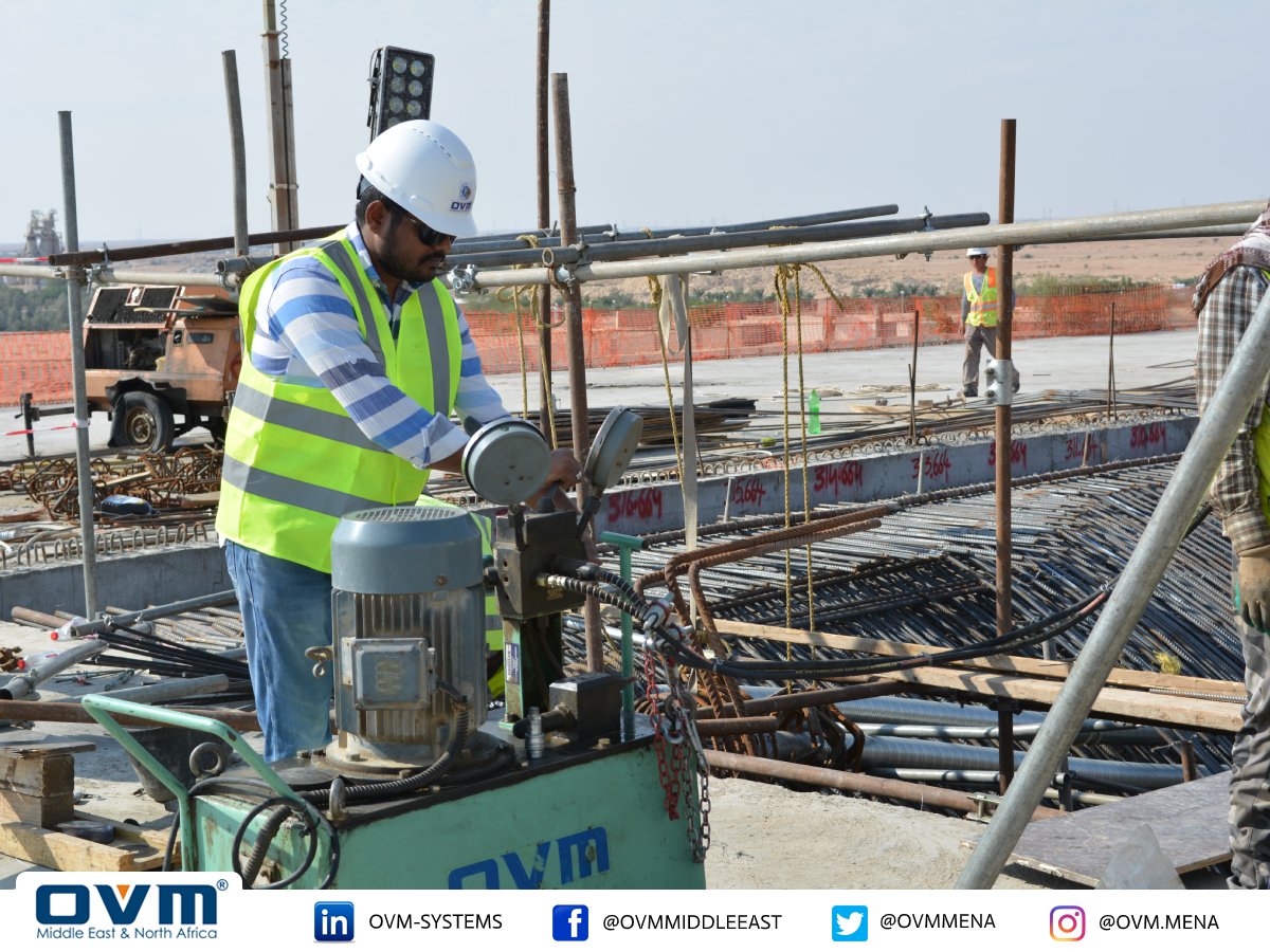 OVMmena's tweet image. {Update} Completion of Post-tensioning works for “Hair Ghanimiya Interchange” Project in Riyadh city in Saudi Arabia, Project which consist of Two bridges constructed using PT Box Girder Sections.

-Execution of PT: Kabbani Post Tensioning (KPT-OVM).

#OVM_Featured_Projects