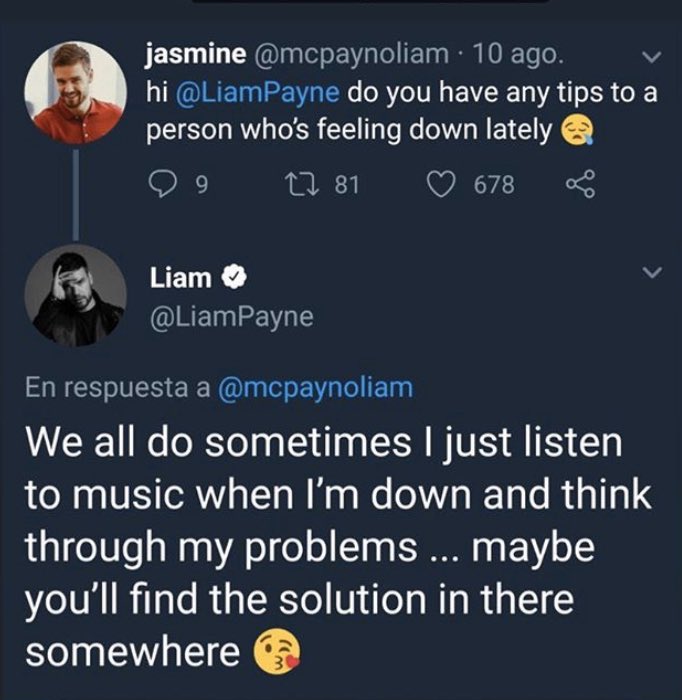 Liam interected a fan Warmly when his Fan was Feeling Down