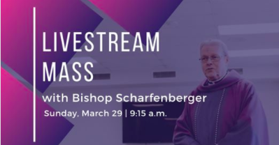 AlbBishopEd's tweet photo. Please join me for Mass on Facebook Live this morning at 9:15 a.m. EDT: https://t.co/4FvYRQ7O4L #SundayMass #Lent #COVID19 https://t.co/yTJ8hWi3Wb