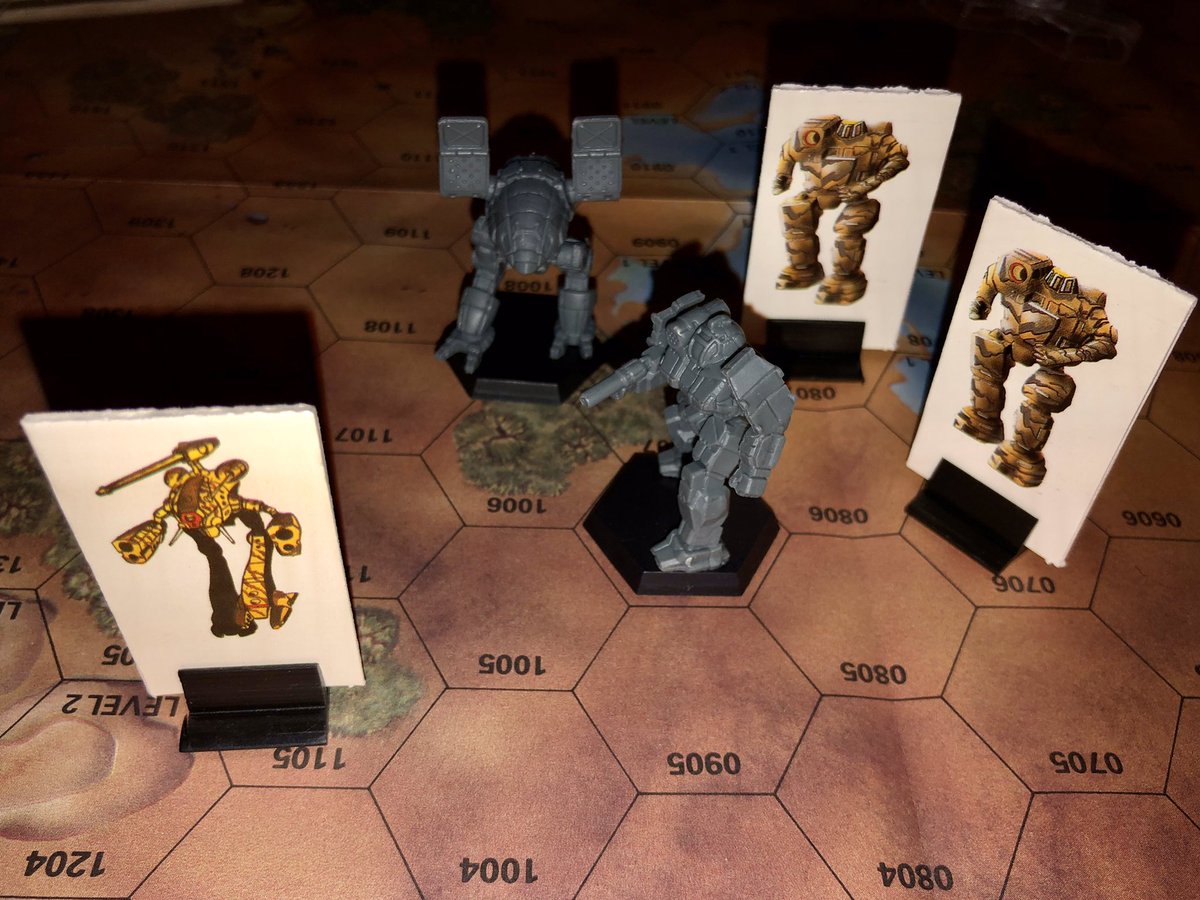 Prussian_Havoc's tweet photo. @MechCorps My Saturday Night #MechAction went from @Twitch and #MechCorps to equal-parts homebrew-tabletop & @BATTLETECH_Game gameplay. Maybe next week we’ll see MechCorps back online. Last week’s live-stream was very fun and that table you had... that table is magnificent! #tabletopgaming https://t.co/7WJ0QYdipV