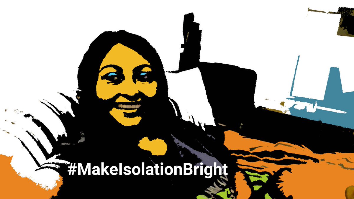 I've used my  #isolation colours of for this week on my selfies, to keep fun factor alive.What's ur Isolation colour for this week? What shape does it take? Join me in discussion lets  #MakeIsolationBright sharing your art, photos and thoughts #CreateToConnect  #lockdown  #COVID19