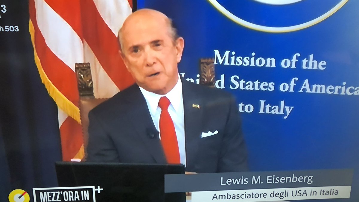 Mezz Ora In Piu Ø¹ÙÙ ØªÙÙØªØ± A Mezzorainpiu L Ambasciatore Americano In Italia Lewis M Eisenberg Covid19 E Un Problema Che Riguarda Tutto Il Mondo E Difficile Immaginare Una Relazione Piu Stretta Di Quella