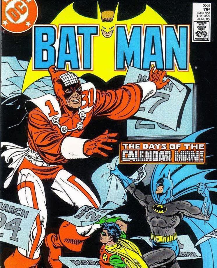Bat_Drunk's tweet image. "Calendar Man." Someone wasn't hugged enough as a kid. #batdrunk #Batman #CalendarMan