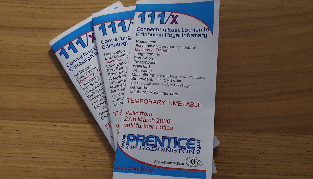 prentice_info's tweet photo. A reminder that from Monday 30th March we will be running temporary timetables on our 108, 110 and 111 services. Timetables are available at - https://t.co/92AKunrmNu

All other routes are suspended until further notice. https://t.co/bh1pGjivFn