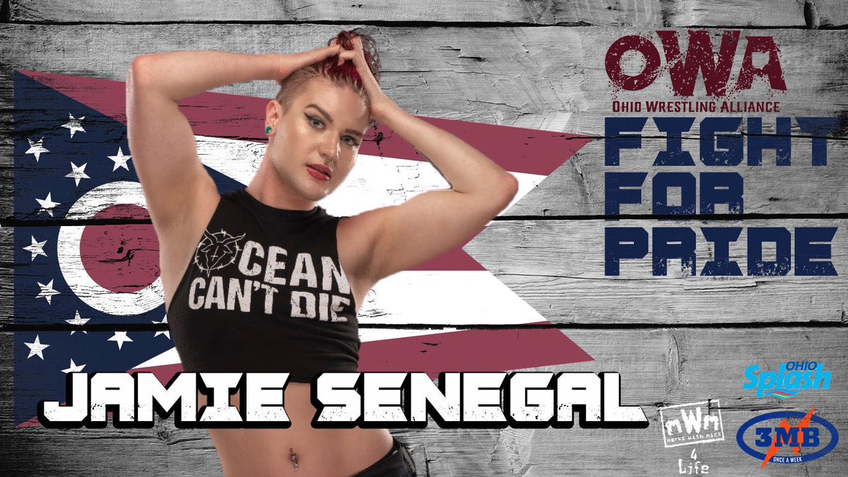 OhioWrestlingA1's tweet photo. The #OWA is excited to have @thejamiesenegal debut at #Fight4Pride on June 13th in Columbus, Ohio!
Tickets available at: https://t.co/qPbw4QvI3F https://t.co/rp1TkLXFXQ
