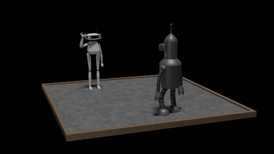 projectaroid's tweet image. The Little Robot meets Bender. #gamedev #indiegame #blender3d #futurama #littlerobotstories