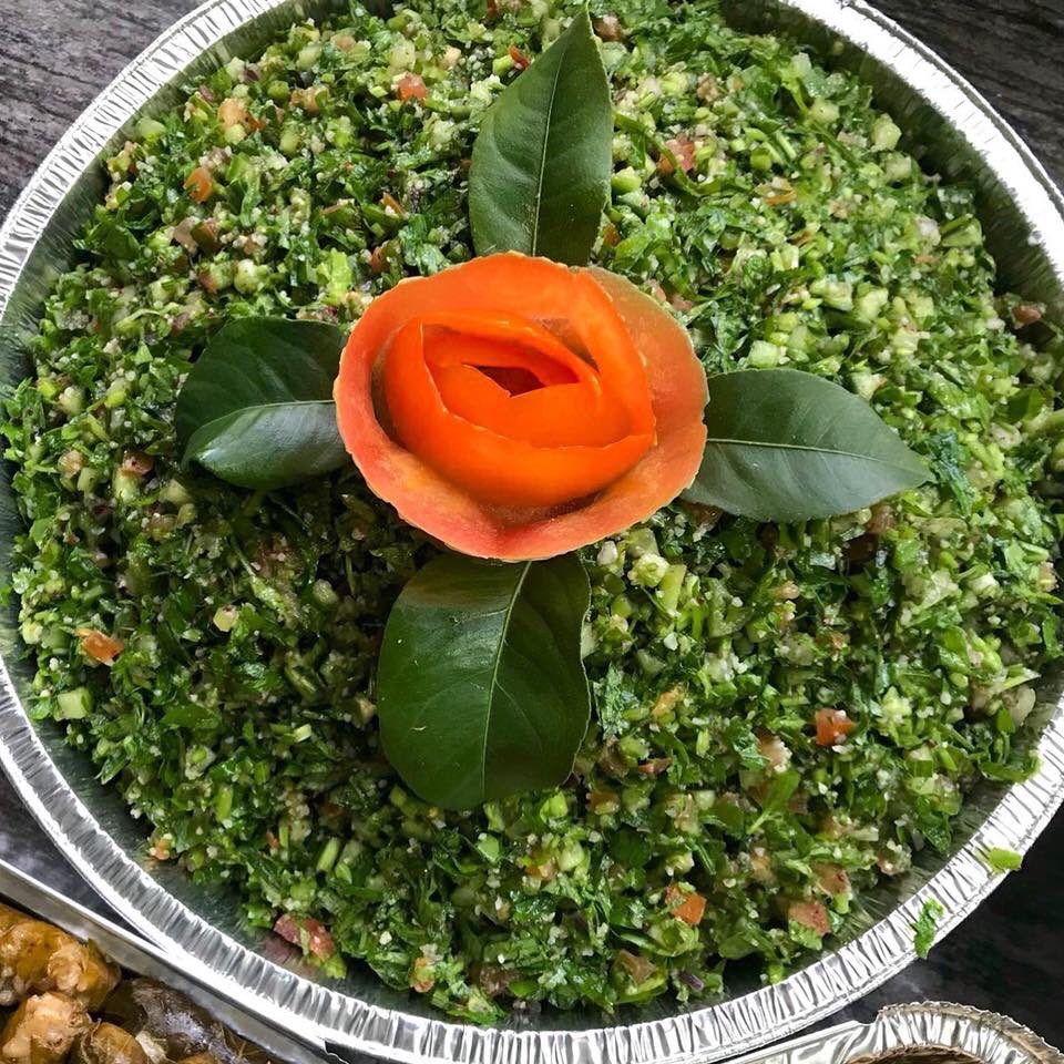 Tabboule is also eaten in Palestine and one of the main dishes at holidays and weddings. Most probably it’s lebanese/syrian.