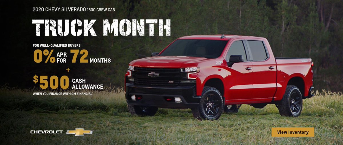 CountrysdeChev's tweet photo. With Truck Month coming to a close, don't forget to stop by and check out the 2020 Chevy Silverado! Visit the link on our page or come in to see us! #FindNewRoads #Chevy https://t.co/LRdWHpuUJq