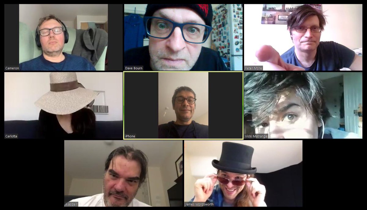 Sprout online rehearsal with Dave Bourn, Carlotta De Gregori, Alasdair Buddington, Pete More, Cameron Blair, James Wordsworth, Vicki Matranga &amp; Richard Felber
#improvisation #socialdistancing #covıd19 #improv #creativity #zoom