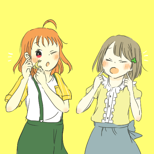 高海千歌 「かすみんってば、何でも似合ちゃうんですよねー♡ 」|かせのイラスト