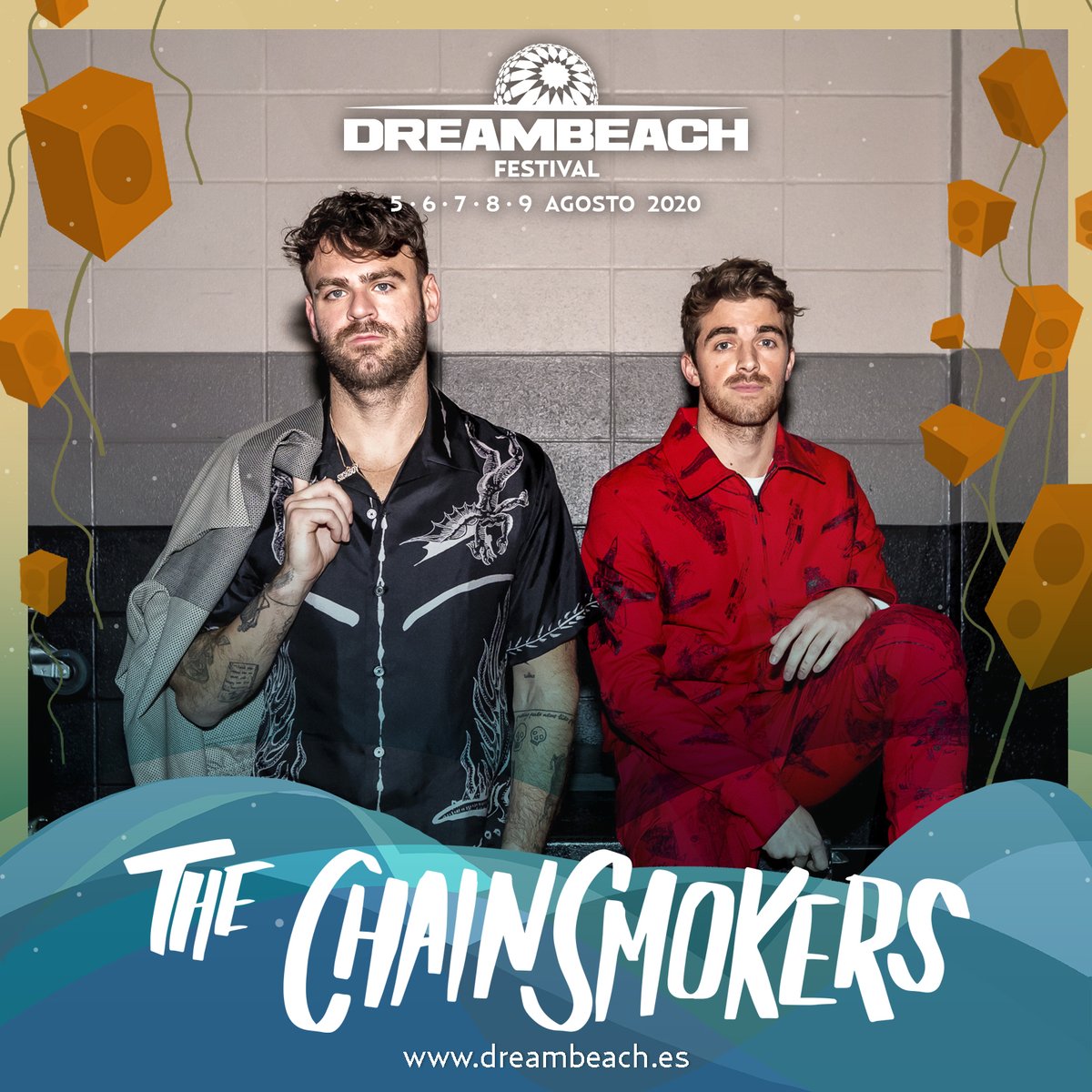 DreambeachFest's tweet photo. THE CHAINSMOKERS 💣 ¡CONFIRMADOS!
Para celebrarlo, tenemos SORTEO. ¿Quieres venirte GRATIS? 

Da RT y tweetea #TheChainsmokersDreambeach https://t.co/p6DwKOOe0f