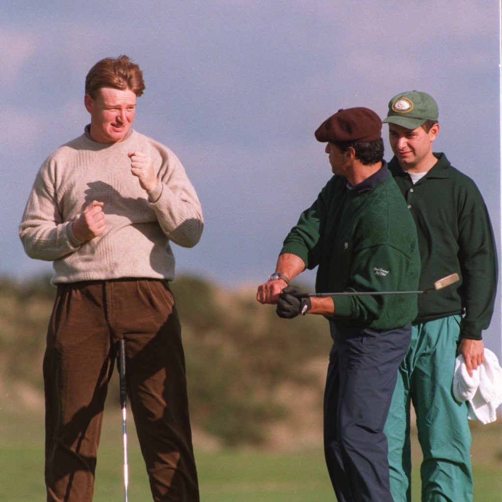 Ernie Els with partner Sylvest...