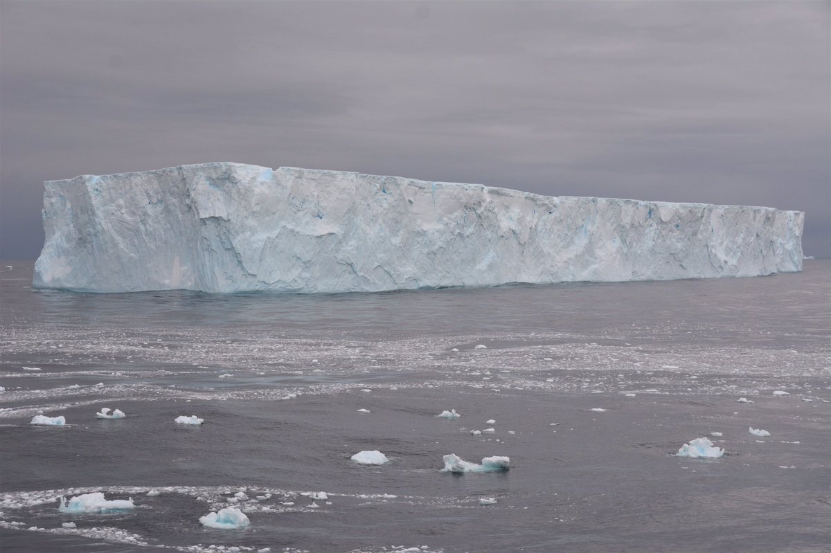 CareShareSmile's tweet photo. @AntarcticReport @NASA #A68 is such a vast iceberg reminding us how small we are! Here are couple of photos taken from @Hurtigruten #MSMidnatsol as we sailed past in Feb 2020 🌊🧊🌊 https://t.co/joQKrNf0GB