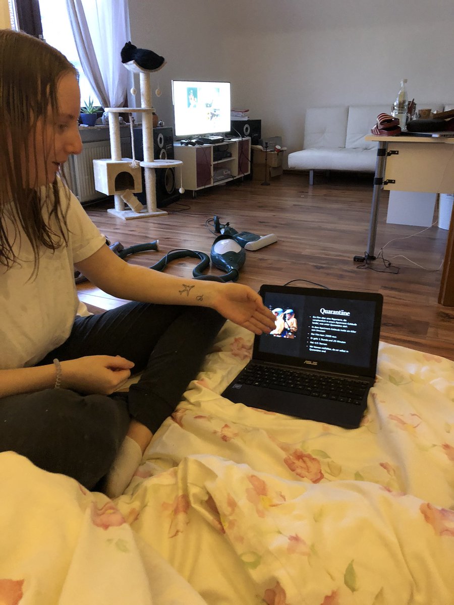 shit_papi's tweet image. SHE REALLY MADE A PRESENTATION ON WHICH TV SERIES TO BINGE NEXT. I am dead. #QuarantineLife