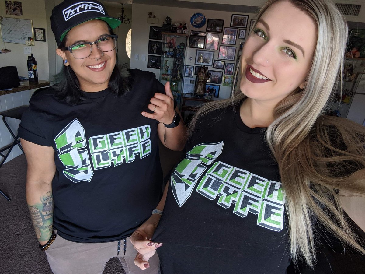 That_DeAngelo's tweet photo. We're so grateful to the ever wonderful @TheAmberSkies and the amazing Alyssa!
They are the first to participate in our project to actively bring more representation to our geek community! This new shirt design was by @ANIMETRASHSWAG !
#latinx #latina #lgbtq #geek #geeklyfe https://t.co/5pOANAaSNw