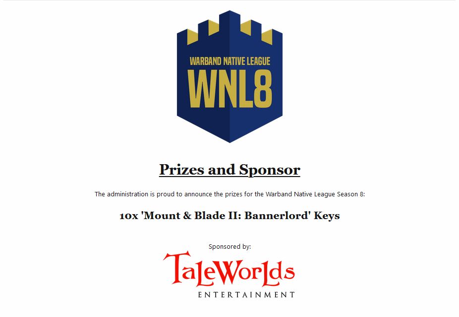 MnBcomp's tweet photo. #Bannerlord keys for #WNL8 players
raffle tonight at 21:00 BST
watch @CardboardBox333
on https://t.co/dnBhQitaZc https://t.co/2UMJ025Y5B