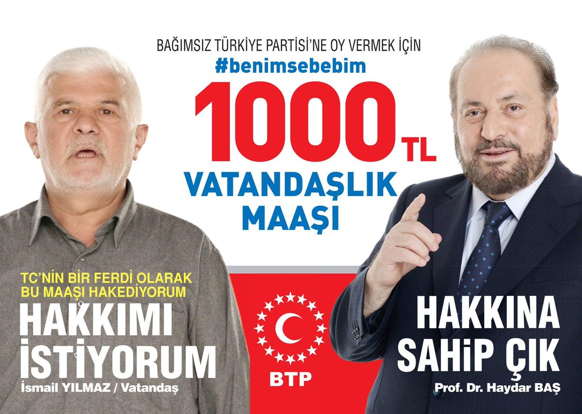 BtpHatay's tweet photo. Son günlerde popüler olan vatandaşlık maaşı, Prof.Dr. Haydar Baş'ın yıllar önce yazdığı "Milli Ekonomi Modeli"nin bir kuralıdır.
Yeni aklına gelmiş gibi yapanları ahlaklı ve etik davranmaya davet ediyoruz.

https://t.co/AyQmbvTAH6 https://t.co/l6aDnYVN2g