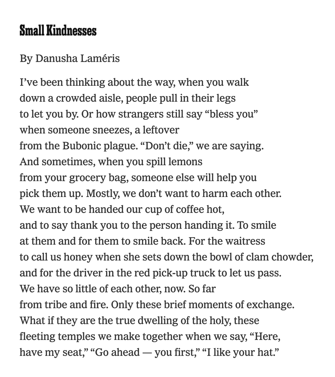"We have so little of each other, now." #shelterinpoems
