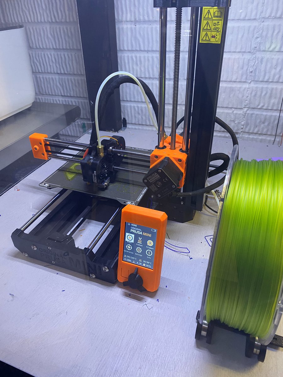 Printing some beautiful Fiberlogy PETG from <a href="/Wolfworks3D/">Wolfworks 3D</a> that I picked up back in January. Printing parts for a new Hypercube so I can crank out more shields.