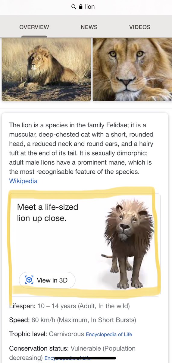 Want to have some virtual animals visit your key workers children at school or learners at home? Search for an animal in google on your AR enabled devices and tap view in 3D #educhat #AppleEDUchat #learningfromhome
