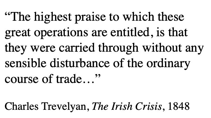 But Trevelyan was more concerned about preventing disruption to commerce... Writing later about his “relief” work, he had this to say...   #ToriesOut  #eugenics  #CummingsOut