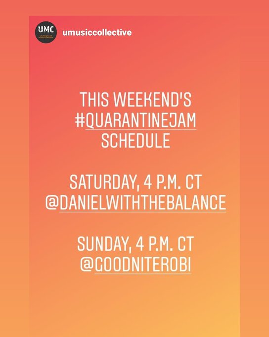 : Today at 4 on Insta with Underground Music Collective https://t.co/vuWexhdA9Z : Today at 4 on Insta with Underground Music Collective https://t.co/vuWexhdA9Z