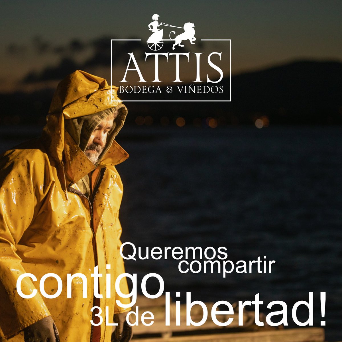 Con nuestro traje y corbata... queremos compartir contigo 3L de #libertad attisbyv.es #YoMeQuedoEnCasa #QuedateEnCasa #vino #wine #riasbaixas #Galicia