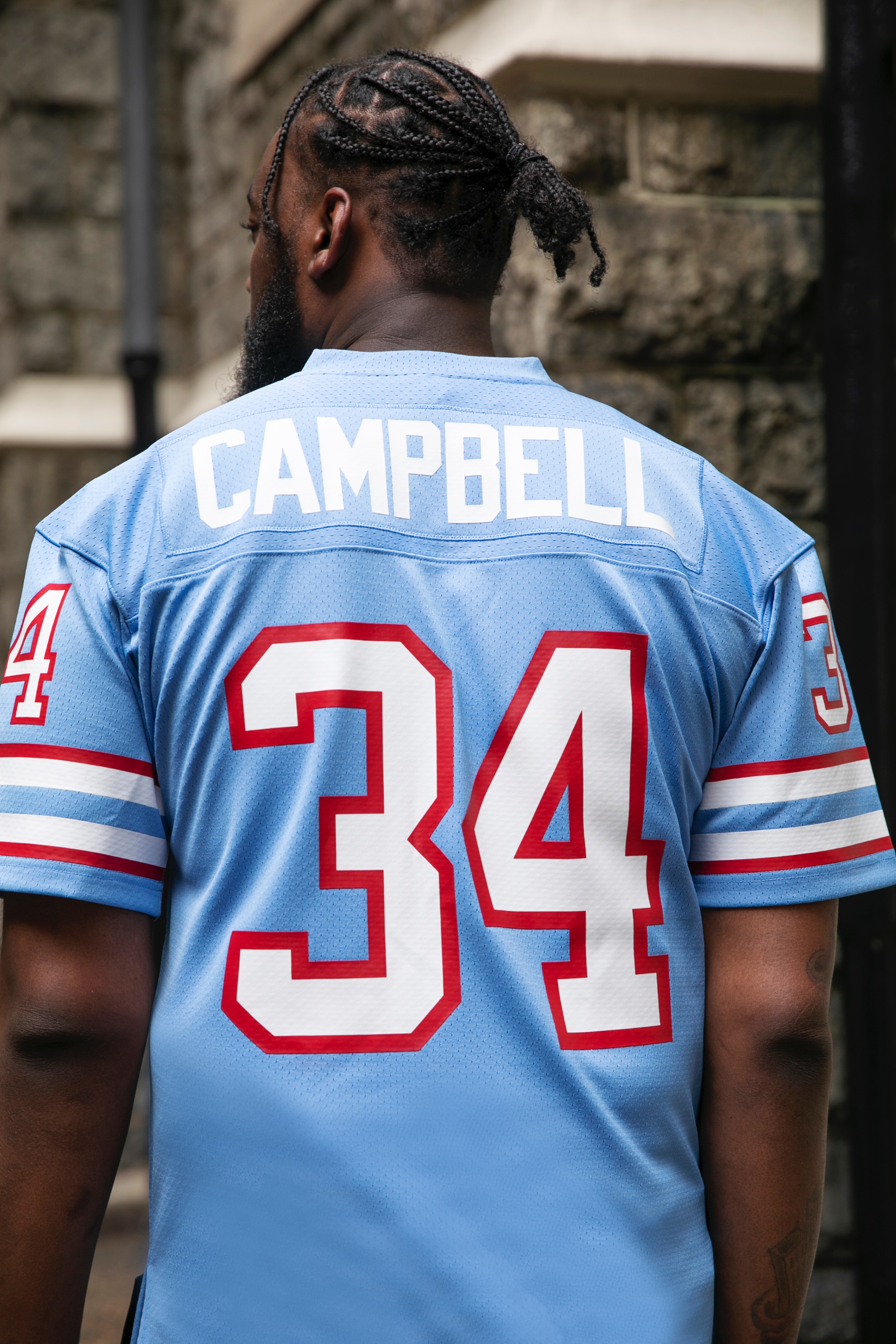 Earl Campbell Houston Oilers Mitchell & Ness Retired Player Name