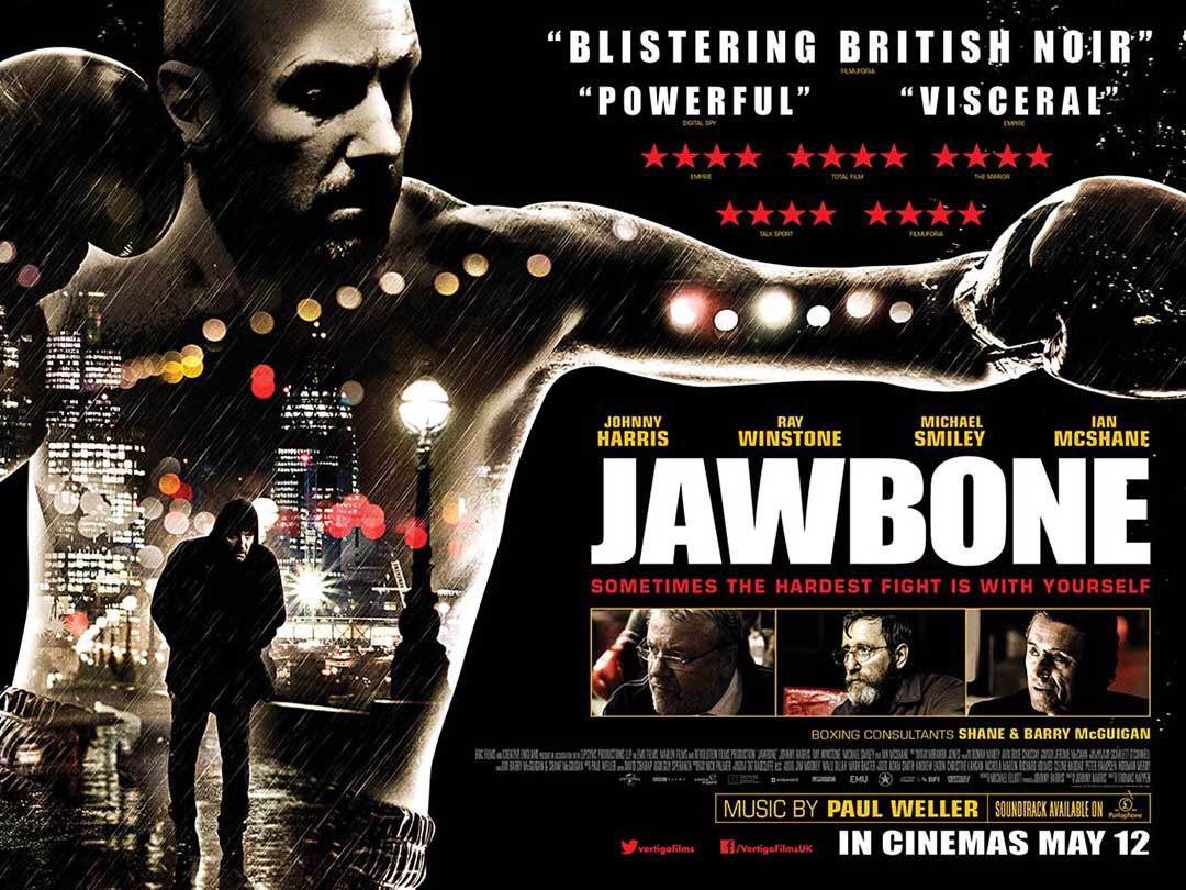 JayAGlennie's tweet photo. The incredible @Jawbonethemovie makes its UK broadcast premiere tonight on @BBCTwo, 10.45pm. Directed by Thomas @macnapper, written by & starring Johnny Harris, with Ray Winstone, Ian McShane, @mrmichaelsmiley & scored by @paulwellerHQ Jawbone is a gritty & emotional triumph https://t.co/GTjTN3hLIG