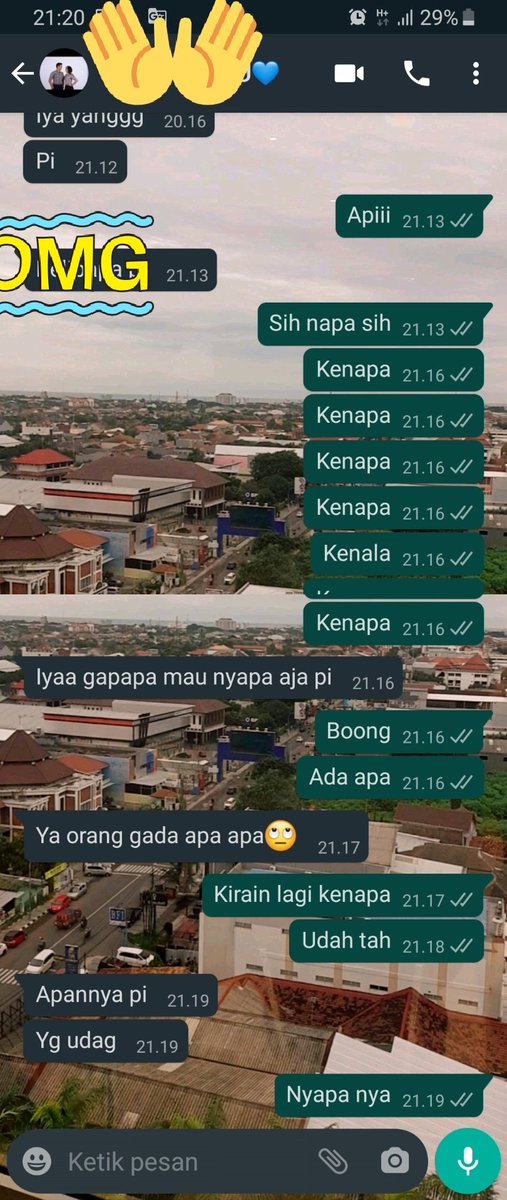 Semenjak nikah saking jarang chattingannya apa segaring inisih suami istri?😂
Sampe dia ngechat aja langsung mikir ada sesuatu yg penting🤭

(Maaf yaa emg kita adalah pasangan yg hobby typo)