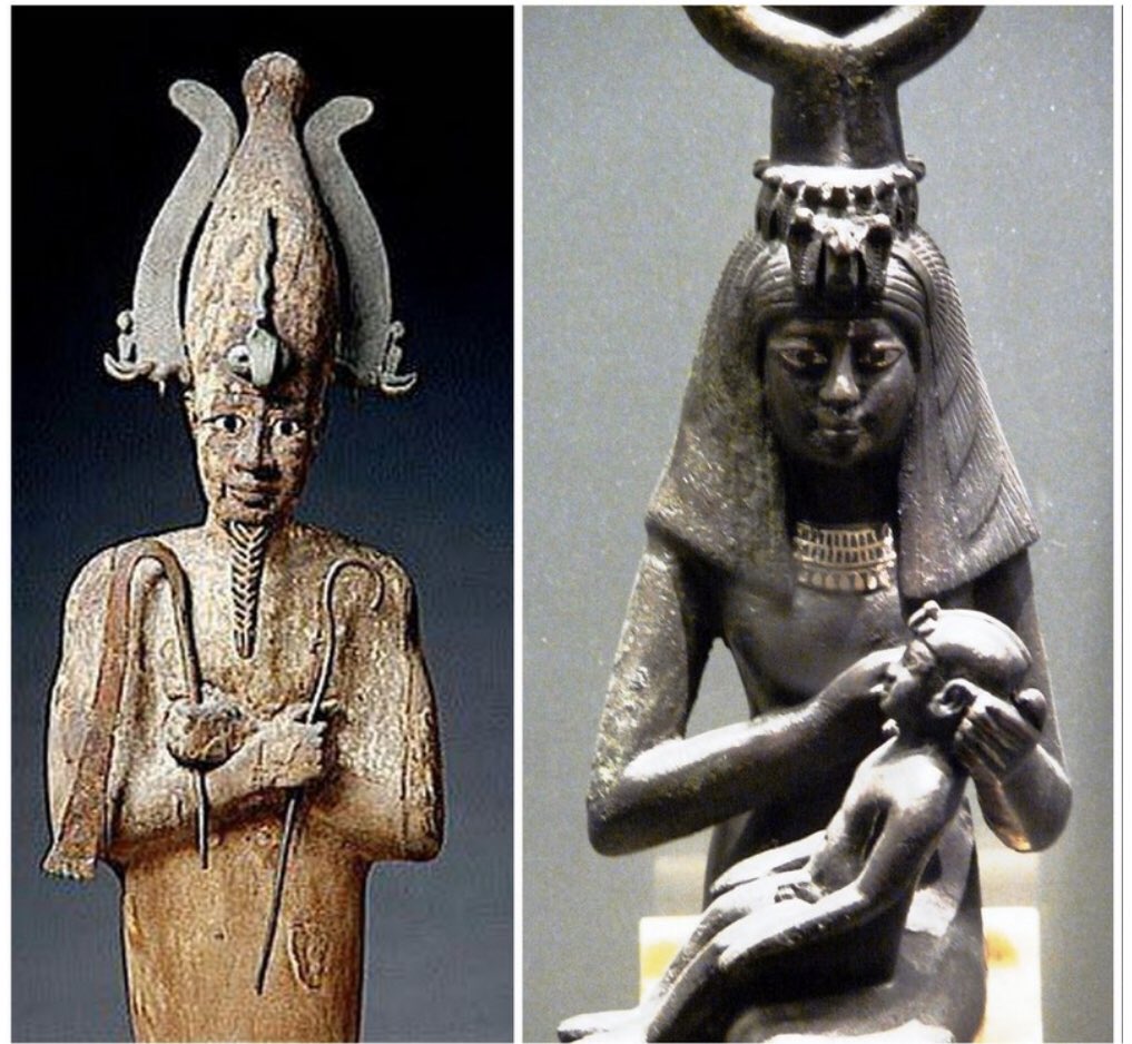 This Afrikan family(Asar the Black man of the Nile&his Black wife Auset & son Heru) is the FOUNDATION of all world SYSTEMS from Freemasonry, Judaism, Christianity, Islam, Architecture, Astronomy, Theatre ,Etc.The Black Family is the only REDEMPTION for Afrikans & the world. 1/2