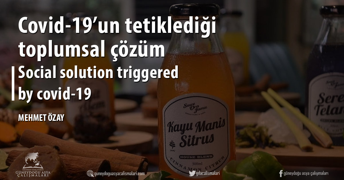 Covid-19’un tetiklediği toplumsal çözüm / social solution triggered by covid-19

| Mehmet Özay (@mehmedozay)

#Covid19 #AsyaPasifik #Moderntıp #GelenekselSağaltım

guneydoguasyacalismalari.com/2020/03/27/cov…