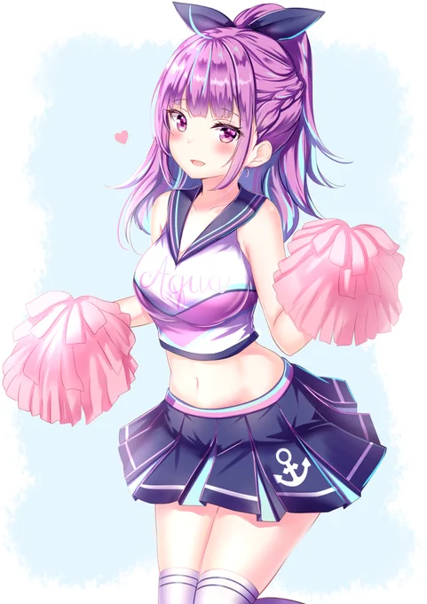 チアっぽいあくあちゃんを描きたかった…!!!
#あくあーと 