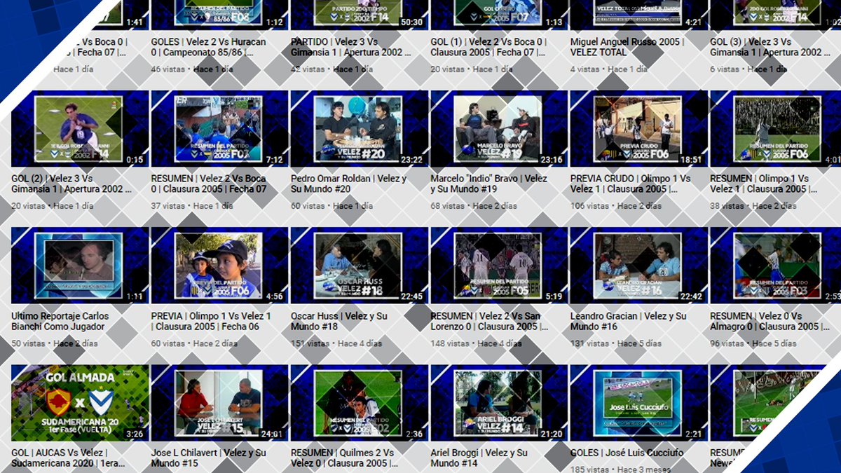 hinchada_velez's tweet photo. 📼 ¡Nuevos Videos! (Todos los días, hasta el fin de la cuarentena😷)
https://t.co/mHdbESH2Wz https://t.co/CsSCsyMGcL